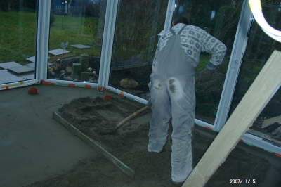 05.01.2007: Der Zementestrich