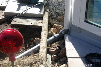 12.03.2007: Das Regenwasser