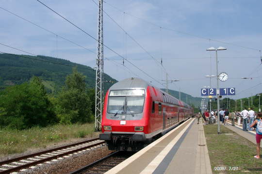 27.07.2008: zum Umweltbahnhof Bullay