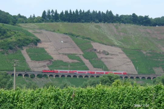 27.07.2008:  ... auf die Hauptstrecke 