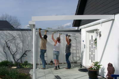 24.04.2007: Die erste Dachscheibe
