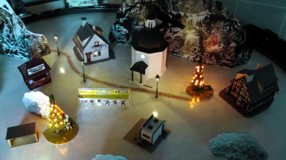 14.12.2013:  Stellprobe Adventskalenderfenster-Diorama