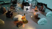 14.12.2013:  Stellprobe Adventskalenderfenster-Diorama